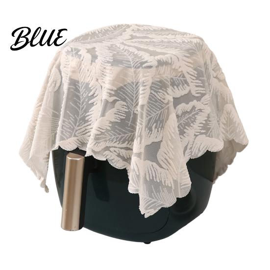 Decorative Embroidery Protector Dustproof Cloth Dust Cover White Lace for Kitchen Small Appliances Air Fryer