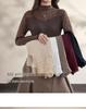 New Style Embroidered Mesh Lace Base Layer Shirt - Women's Slim Fit, Long Sleeve, Spring/Autumn Fashion Top
