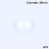 8-44 Mm Round Transparent Acrylic Plano-Convex Lens Flashlight Led Lens Focusing Torch Accessories Magnifying Glass Convex Lens