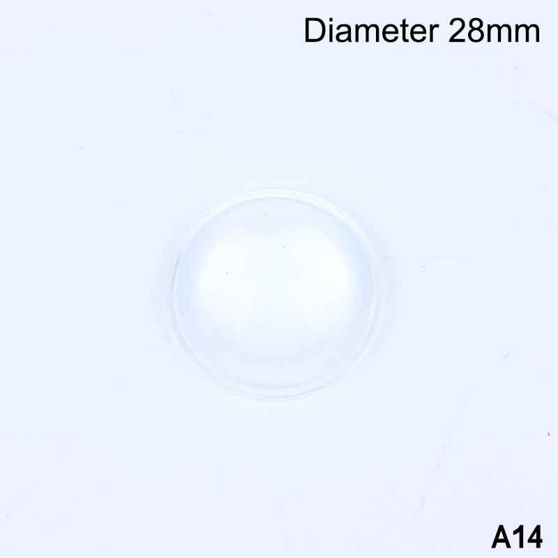 8-44 Mm Round Transparent Acrylic Plano-Convex Lens Flashlight Led Lens Focusing Torch Accessories Magnifying Glass Convex Lens