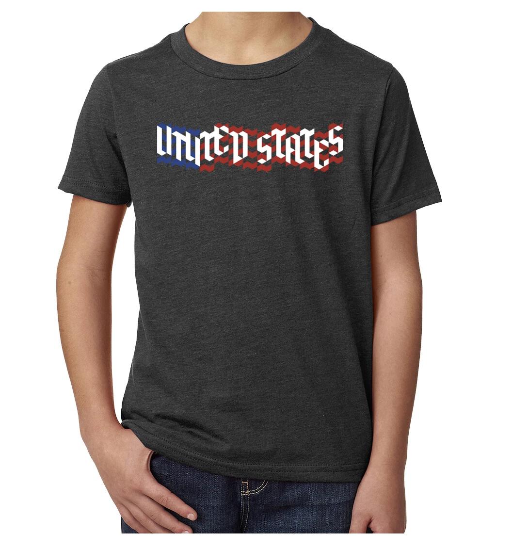 United States Flag T-Shirt, Kid s 4th of July Shirts, Graphic T-Shirts 3XL