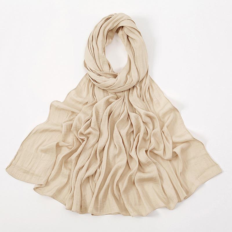 Autumn new solid color hot-selling Malaysia Indonesia velvet long towel popular monochrome versatile ethnic headscarf women