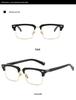 Jang Wonyoung Style Tortoiseshell Eyewear: Unisex Square Anti-Blue Light Eyeglasses