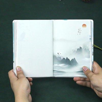 Korean Retro Cute Landscape Diary - Full Color Pages