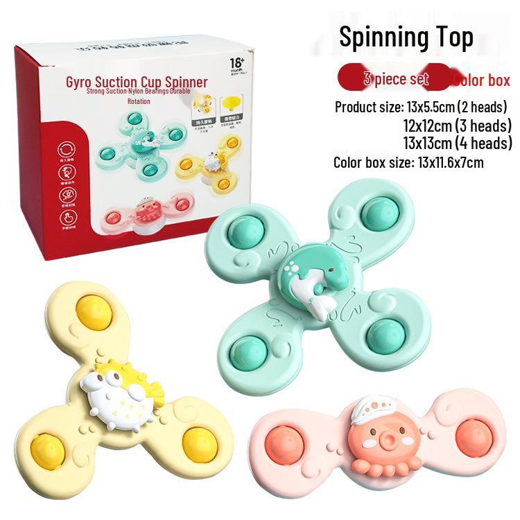 Rotating Suction Cup Baby Rattle Toy - Fun High Chair Spinner for Children