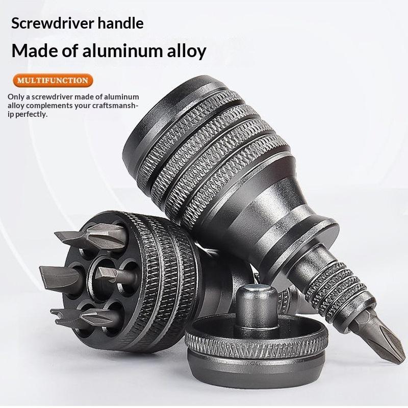 7-In-1 Mini Screwdriver Set With High Hardness Phillips/Slotted Bits Multi-Function Edc Repair Tool