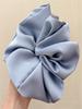 Oversized French Girl Ballet Style Satin Large Hair Scrunchie - Elegant Hair Tie for Women, Simple Ponytail & Bun Hair Accessory