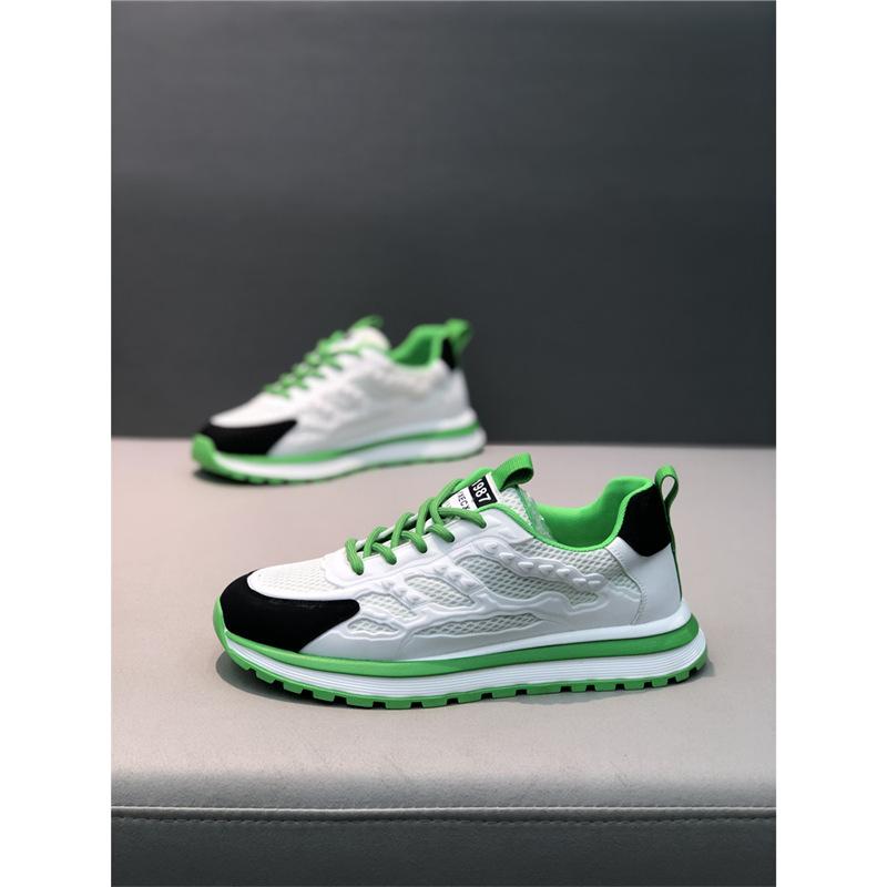 Spring new low-top mesh surface, breathable and comfortable casual soft bottom lace-up ec