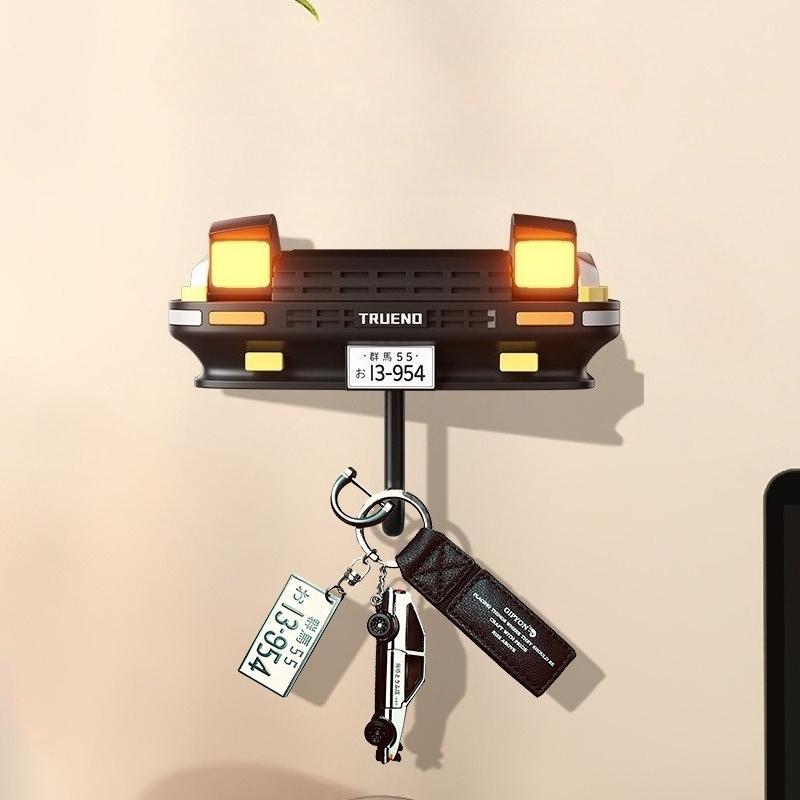 New Initial D AE86car Headlight Key Hanger Creative Storage Rack Hook Ae86 Key Holderwallhome Decormodern