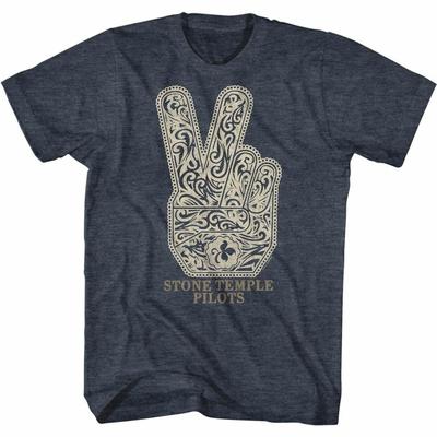 Stone Temple Pilots Peace Navy Heather Erwachsenen T-Shirt