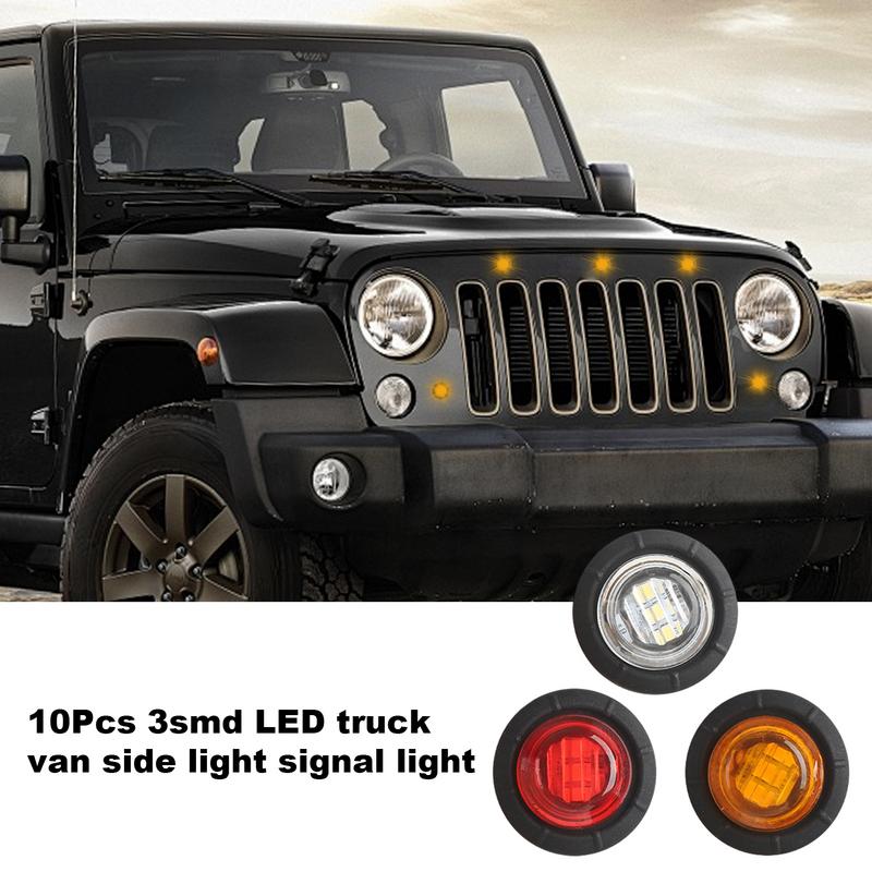 Trailer Side Marker Light Front Rear LED Indicator Front Rear Side Marker Light Indicator Clearance Indicator Lamp Caravan