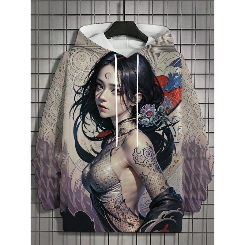 New Anime Women's Men's Fashion Printed Hoodies Autumn and Winter Designer Hoodies Casual Sweatshirts