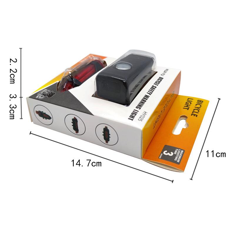 New Bike Light Set USB Rechargeable Outdoor Cycling Light Mountain Bike Headlight Night Running Warning Rear Tail Light