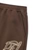 FALLETT Flowing Logo Jogger Pants Brown