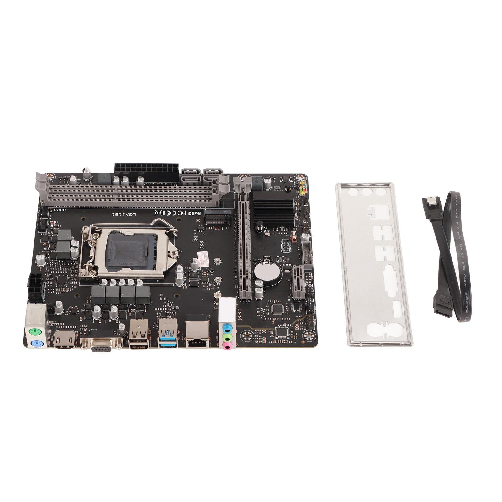 

PC Motherboard Stable DDR3 Motherboard CPU Combo with Baffle SATA Cable For LGA 1151 for Intel for