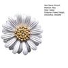 Women Brooch Sparkling Rhinestones Chrysanthemum Shape Lapel Pin Suits Coats Bags Scarves Badge Versatile Accessory
