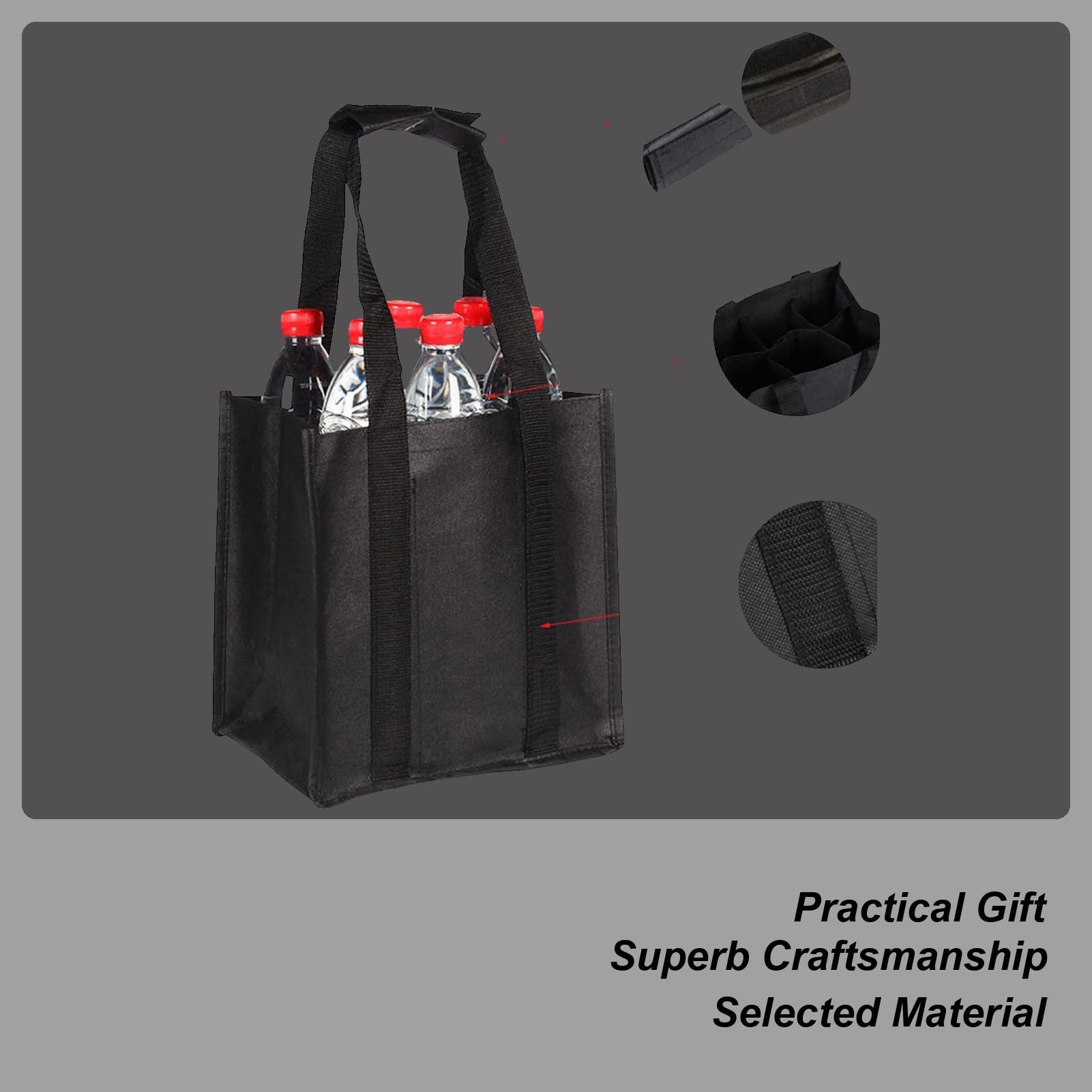 

Wine Totes And Carriers Reusable Wine Carrier Bag For Travel Secure Wine Carrying Bag For Travel Wine Bags Sturdy For 6-Bottle China Mainland