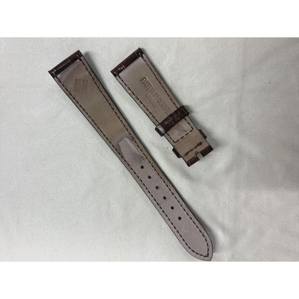 Used Patek Philippe Genuine 19mm Crocodile Strap Brown Men's