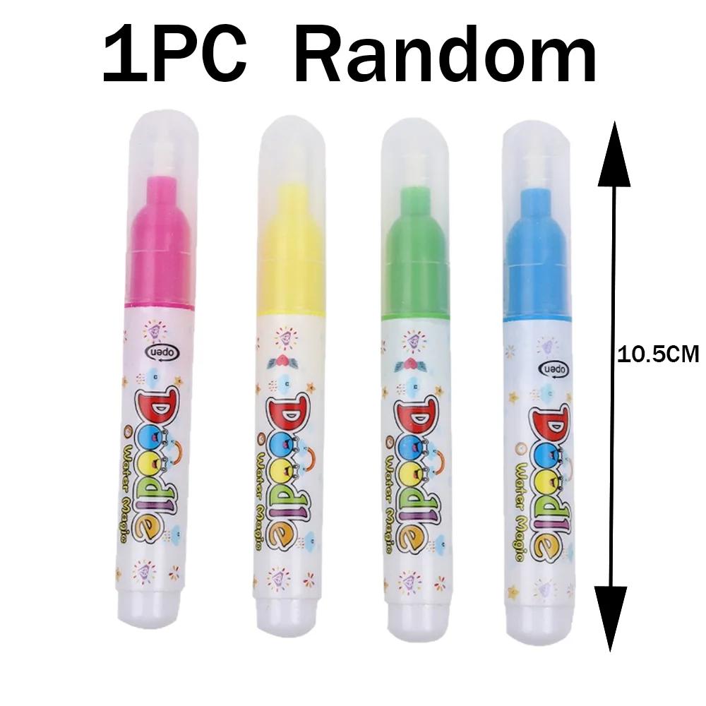 1pc Reusable Water Drawing Book Magic Water Book Mess-Free Magic Painting Pad with Refillable Water Pen Learning Education Toy