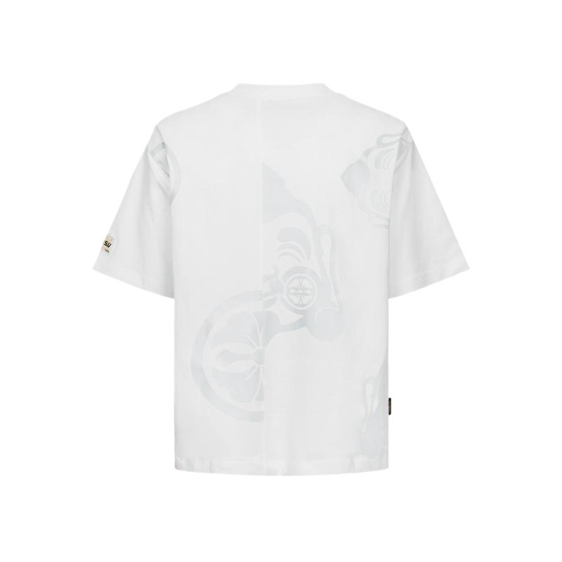 Evisu Buddha Head And Family Flower Print T-Shirt Men T-Shirts 2ESHTM4TS8082RXCT