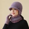 Ladies Woolen Basin Hat for Middle - Aged and Elderly Women, Elegant Bow, British Versatile Fisherman Hat