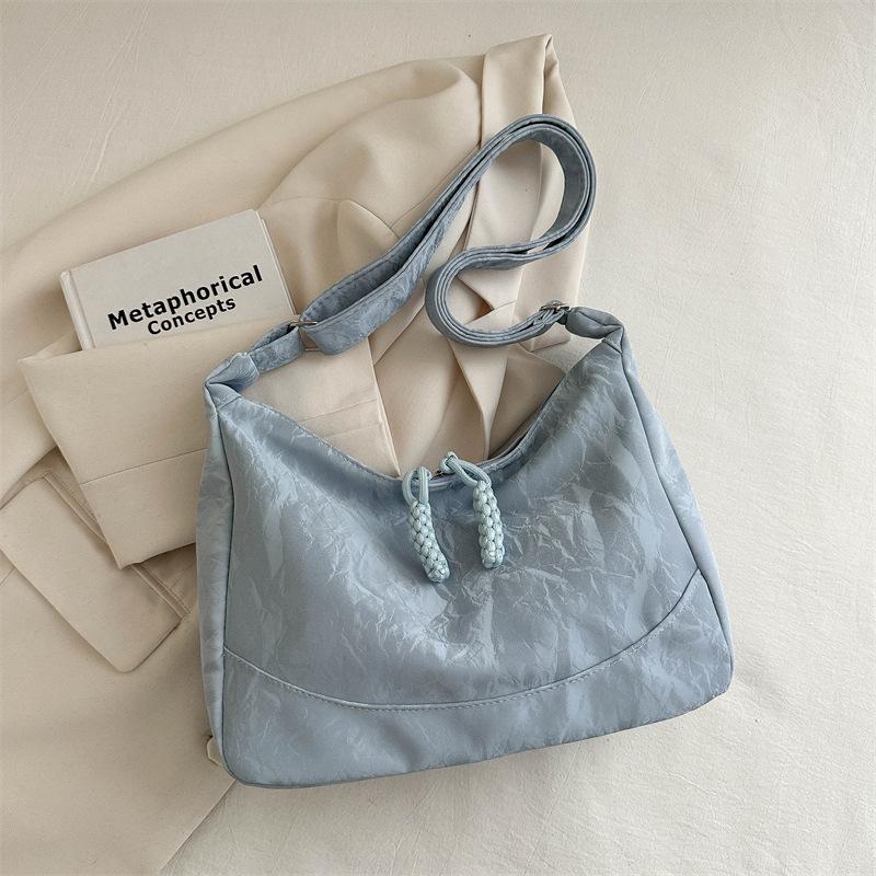Japan and Korea Messenger Bag 2025 Spring and Summer New Casual and Beautiful Shoulder Bag Student Cloth Bag Large Capacity Simple Tote Bag