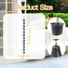 Rain Chain for Gutter Replacement Downspout Sheds Patio Deck Roofs Awnings Round Cups Rainwater