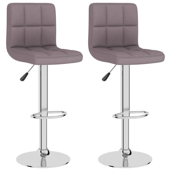 VidaXL Lot de 2 Tabourets de Bar, Chaise de Pub, Siège de Bistrot, Meuble de Salle à Manger Cuisine Salon Maison Intérieur, 334248