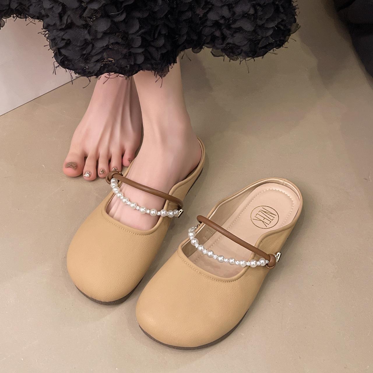 

Туфли Мэри Джейн на плоском каблуке с круглой подошвой, новинка 2025 года, элегантный стиль феи с юбкой, модная обувь для бабушки 40 хаки