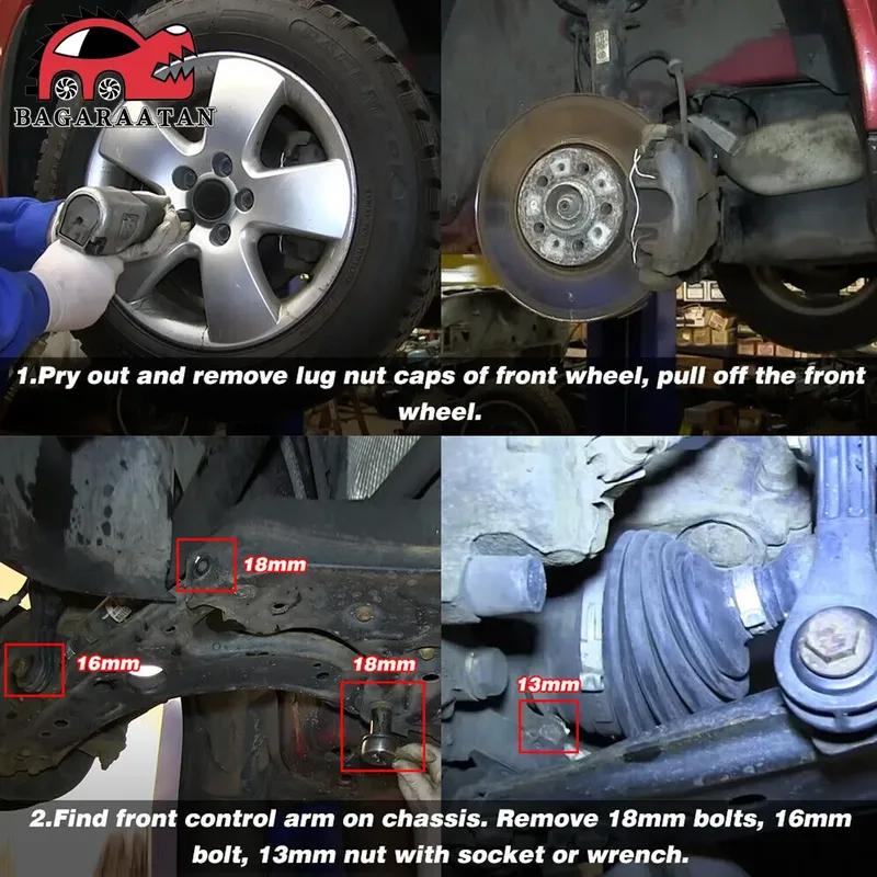 Red Front Polyurethane Control Arm Bushing Kit For 1985-06 VW Jetta Golf MK2 MK3 MK4