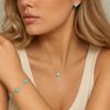 18K Gold-plated 13mm Four Leaf Clover Stainless Steel Jewelry Set Necklace Bracelet Earrings 3-Piece Set for Women Party Trendy