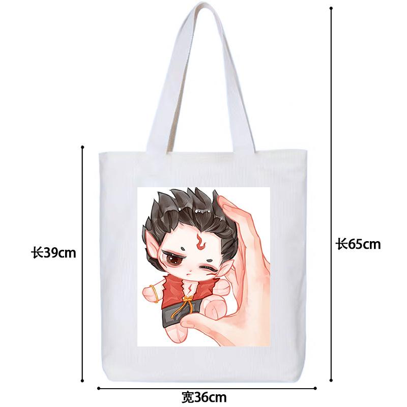Nezhas Teufelskind Freches Meer Aobing Ausdruckspaket Niedlicher CP Avatar Canvas-Tasche Student Große Kapazität Umhängetasche Explosion