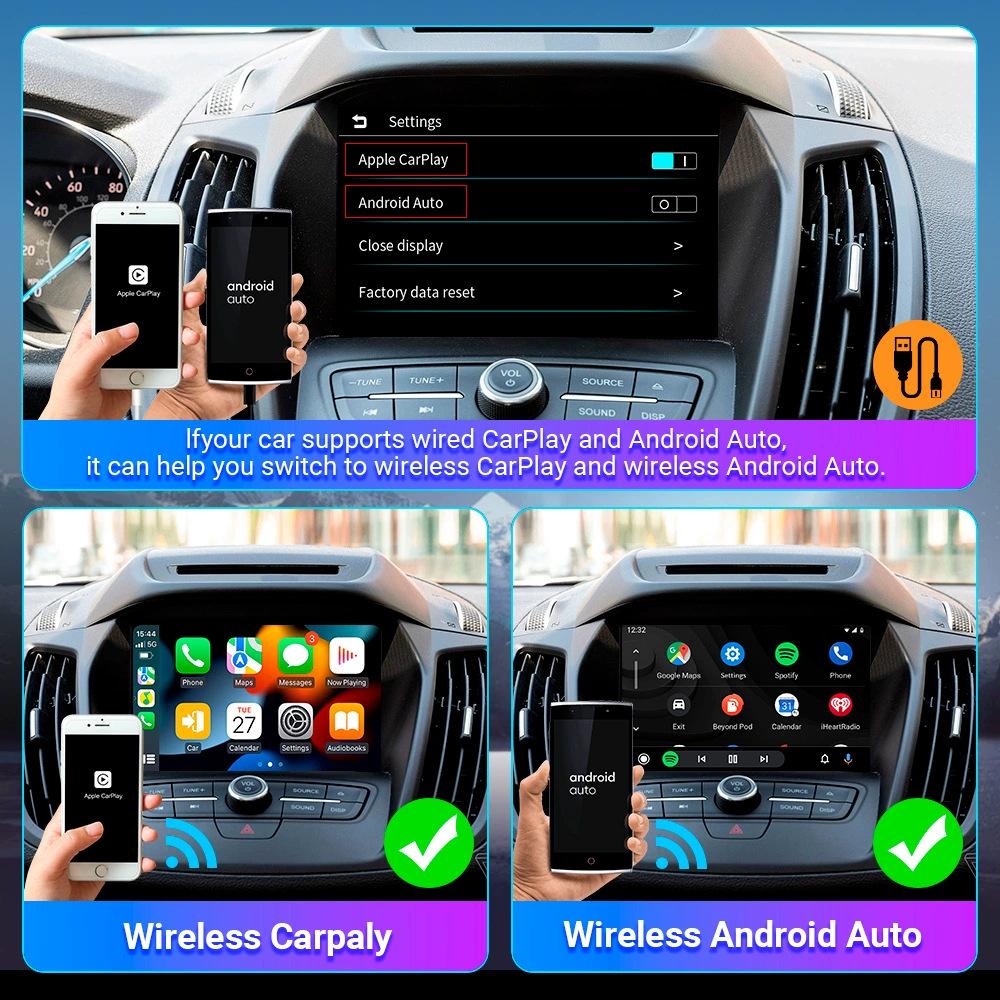 

Cross-Border Wireless CarPlay & Android Auto Interconnect Module 2025 New Wireless Carplay Box чёрный