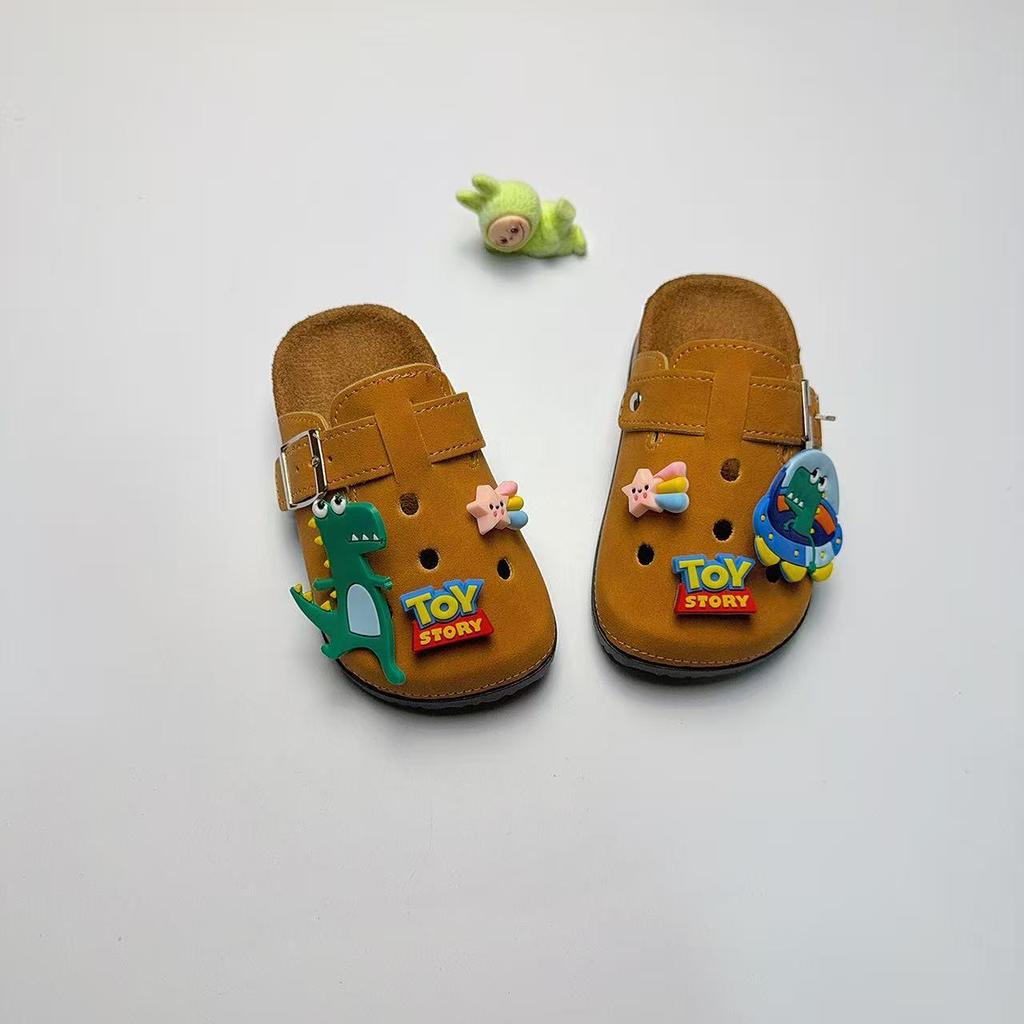 Kids' Cartoon Birkenstock Clogs: Non-slip, Durable, Retro Thick-sole, Outdoor Hole Slippers