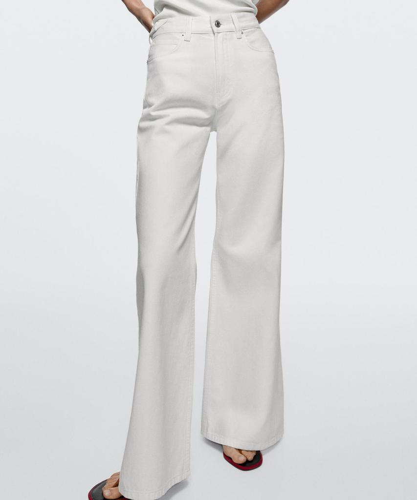 Masimodutti Bell-Bottom High-Waisted Jeans