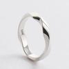 SHOVEOFF Silver 92.5 Twisted Wave Silver Ring Daily Point Couple Friendship Ring SVR-605
