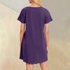 Women's Loose Casual Round Neck -shirt Dress