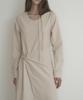 Mosyupamosyu Two-Way Strap Dress [Beige]