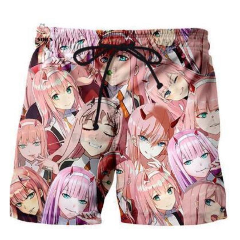 Summer Gradient Snowflake Ice Crystal Print 3D Shorts for Men's Casual Beach Pants Shorts Men’s