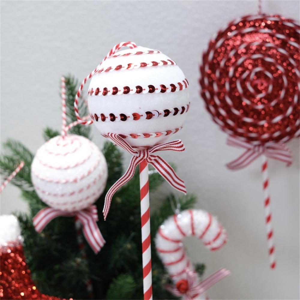 Christmas Canes Red White Foam Christmas Lollipop Candy Cane Boot Xmas Tree Supplies 2025 Xmas Decoration 2025 New Year Decors