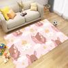 Cartoon Bear Rabbit Fish Paw Prints Carpet Mat Moon Clouds Stars Kids Rug for Living Room Bedroom Home Decoration Home Rug