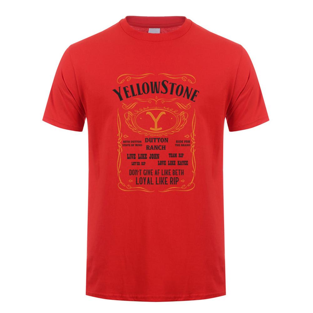 Yellowstone Dutton Ranch T-Shirt Herren Druck Hochwertige Baumwolle Yellowstone T-Shirt 21 Farben LSD-002