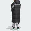 Adidas Originals FW23 Winter Series Long Puffer Jacket With Classic Stripes Men Outerwear Black IU4831