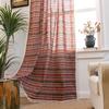 Finished Curtains Cotton And Linen Printed Bohemian Small Windows Kitchen Curtains Living Room Semi-Blackout Bay Windows