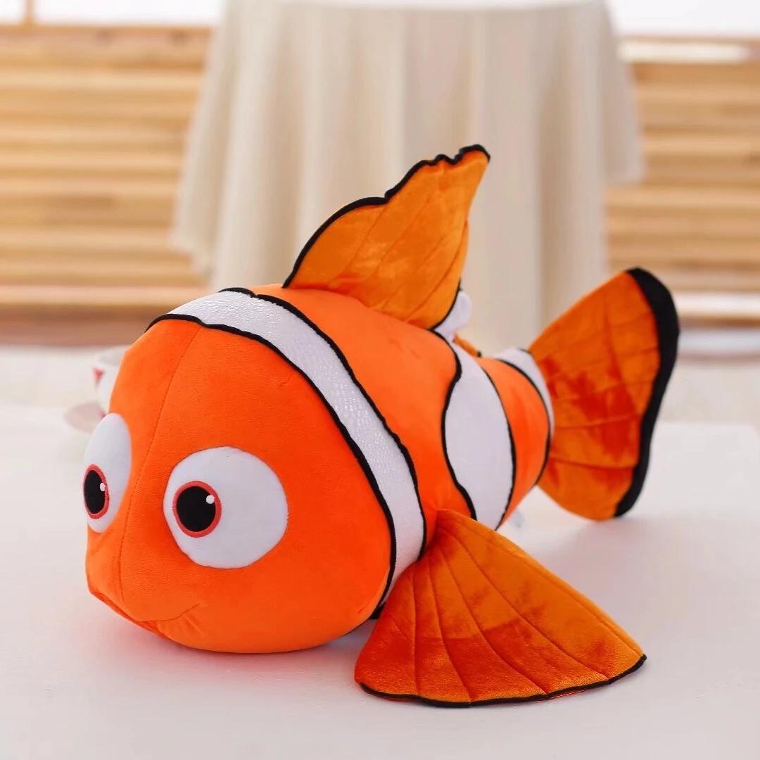 Cute Clownfish Plush Toy Soft Stuffed Animal Doll Cuddly Pillow Birthday Gift for Kids Girls Boys 25cm