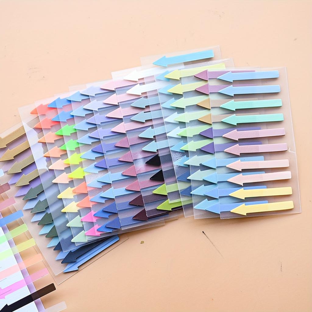 1Set of Gradient Color Arrow Index Labels for Student Notes, Highlighting, and Note Returns