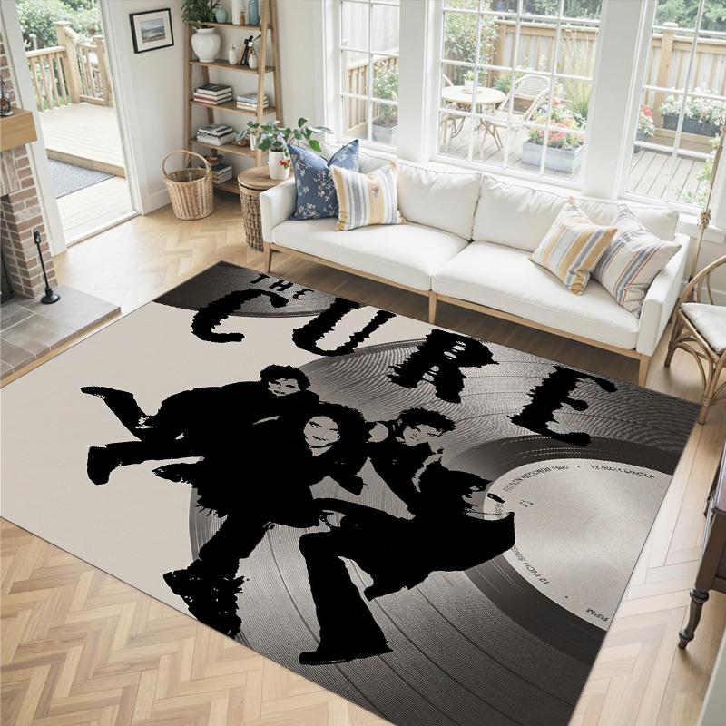 The Cure Design Crystal Velvet Carpet Cozy Non?Slip Printed Rug For Bedroom Living Room Entrance