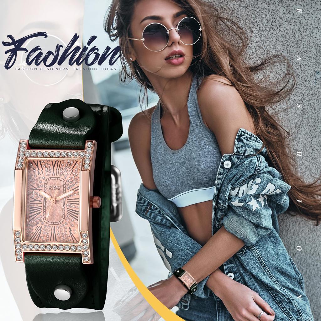 Watch Antique Square Leather Roman Alphabet Analog Waterproof Leather Belt Casual Business Fashion Watch Accessories Birthday Christmas Day Present