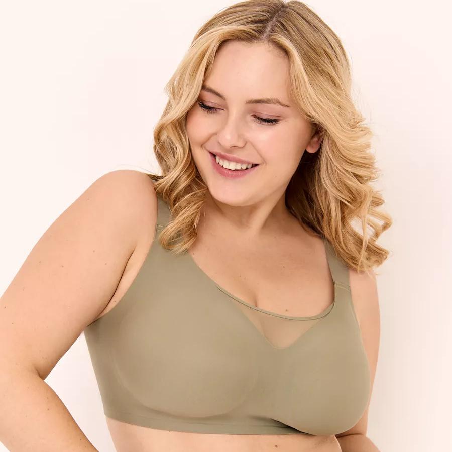 

Безшовна білизна на широких бретелях для жінок Pure Desire, для великих грудей, маленька тонка модель, дихаюча, без кісточок, у стилі топа-труби, клейкий нековзкий бюстгальтер 3XL зелений