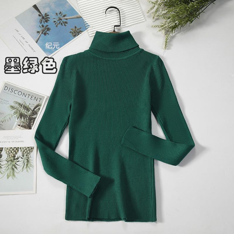 Dámské rolákové svetry Podzimní Zimní Topy Tenký Dámský Pulovr Pletený Svetr Jumper Měkký Teplý Pull
